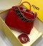 Fendi Peekaboo Mini Bag In Red Patent Calfskin