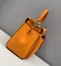 Fendi Peekaboo Mini Pocket Bag In Orange Calfskin