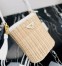 Prada Bucket Bag In Wicker and White Canvas