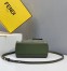 Fendi Peekaboo Mini Pocket Bag In Green Calfskin