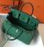 Hermes Birkin 30cm Bag In Malachite Clemence Leather