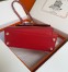 Hermes Kelly En Desordre 20 Handmade Bag in Red Epsom Calfskin