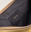 Fendi Fendigraphy Small Hobo Bag In Gold Laminated Leather