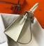 Hermes Kelly 32cm Sellier Bag In White Epsom Leather