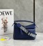 Loewe Puzzle Edge Small Bag In Deep Purple Satin Calfskin