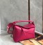 Loewe Puzzle Edge Small Bag In Ruby Red Satin Calfskin