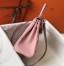 Hermes Kelly 28cm Retourne Bag In Pink Clemence Leather