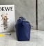 Loewe Puzzle Edge Small Bag In Deep Purple Satin Calfskin