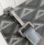 Dior A5 Triangle Pouch in Grey CD Diamond Canvas