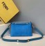 Fendi By The Way Medium Bag In Blue Suede