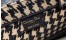 Dior Book Tote Bag In Houndstooth Embroidery Canvas