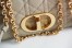 Dior Small Caro Bag In Beige Cannage Calfskin