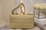 Dior Caro Medium Bag In Beige Cannage Calfskin