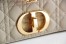 Dior Large Caro Bag In Beige Cannage Calfskin