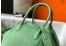 Hermes Lindy 26cm Bag In Vert Criquet Clemence With GHW