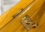 Hermes Kelly Mini II Bag In Yellow Embossed Crocodile Leather
