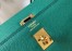Hermes Kelly 25cm Sellier Bag In Malachite Epsom Leather