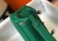 Hermes Lindy Mini Bag In Green Clemence Calfskin