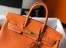 Hermes Birkin 25cm Bag In Orange Clemence Leather