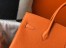  Hermes Orange Clemence Birkin 35cm Bag