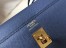 Hermes Kelly 25cm Sellier Bag In Agate Blue Epsom Leather