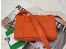 Bottega Veneta Cassett Bag In Orange Intrecciato Lambskin