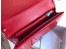 Dior Lady Dior Clutch With Chain In Red Patent Calfskin