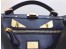 Fendi Black Peekaboo Medium Bag With Bag Bugs Eyes