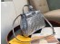 Fendi Peekaboo Mini Bag In Silver Lambskin With FF Sequins