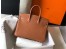 Hermes Birkin 25cm Bag In Gold Clemence Leather