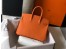 Hermes Birkin 25cm Bag In Orange Clemence Leather