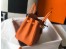 Hermes Birkin 25cm Bag In Orange Clemence Leather