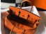 Hermes Birkin 25cm Bag In Orange Clemence Leather