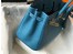 Hermes Birkin 30cm Bag In Blue Jean Clemence Leather