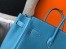 Hermes Birkin 30cm Bag In Blue Jean Clemence Leather