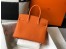 Hermes Birkin 30cm Bag In Orange Clemence Leather