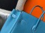 Hermes Blue Jean Clemence Birkin 35cm Bag