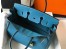 Hermes Blue Jean Clemence Birkin 35cm Bag