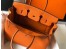  Hermes Orange Clemence Birkin 35cm Bag