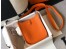 Hermes Evelyne III TPM Mini Bag In Orange Clemence Leather