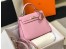 Hermes Kelly 25cm Sellier Bag In Mauve Sylvestre Epsom Leather