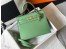 Hermes Kelly 25cm Sellier Bag In Vert Criquet Epsom Leather