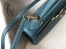 Hermes Kelly 28cm Retourne Bag In Blue Jean Clemence Leather