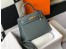 Hermes Kelly 28cm Sellier Bag In Vert Amande Epsom Leather