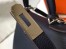 Hermes Kelly 32cm Retourne Bag In Navy Blue Clemence Leather