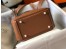 Hermes Lindy Mini Bag In Gold Clemence Calfskin