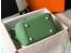 Hermes Lindy Mini Bag In Vert Criquet Clemence Calfskin