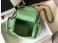 Hermes Lindy Mini Bag In Vert Criquet Clemence Calfskin