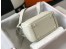 Hermes Lindy Mini Bag In White Clemence Calfskin