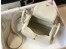 Hermes Lindy Mini Bag In White Clemence Calfskin